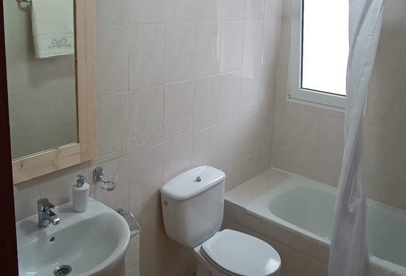 Toilet in a double room